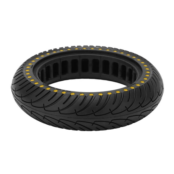 Neumático de repuesto de doble panal para patinete eléctrico, con absorción de impactos, para evitar resbalones, de goma, color amarillo