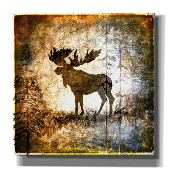 Epic Graffiti 'High Country Moose' by Lightbox Journal, Canvas Wall Art, 12"x12"