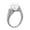silver, variant on Women's Stainless Steel Personalized Vintage Shell Pearl Ring Gold Size 8