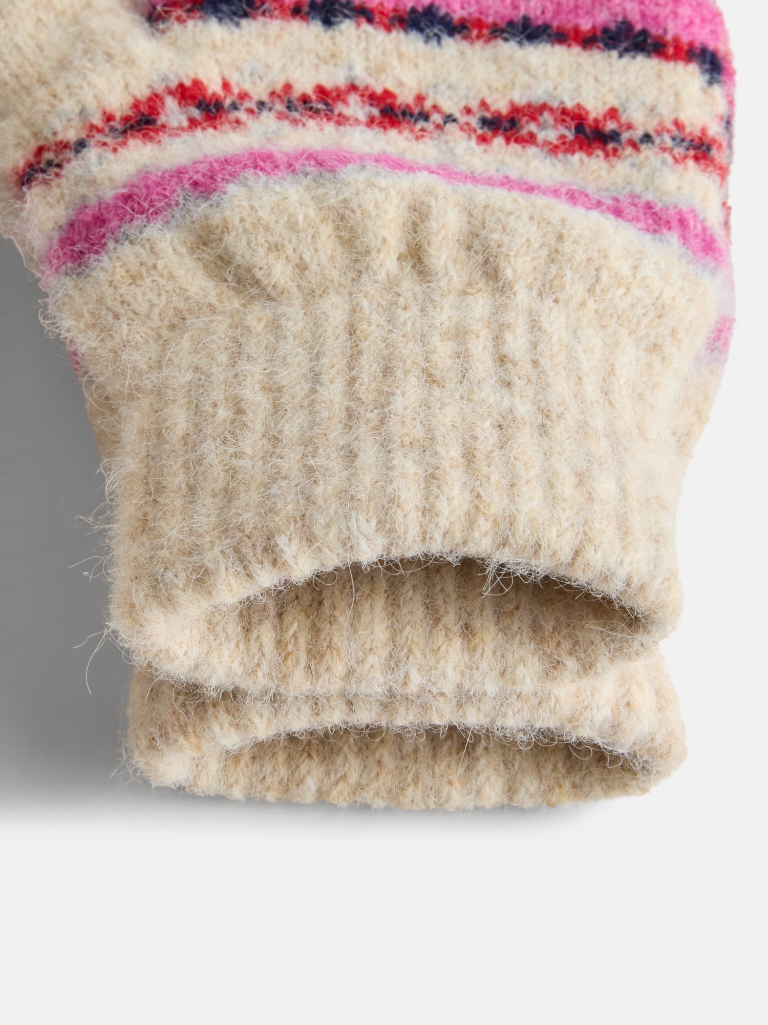 Free Assembly Women's Beanie Mitten Set, Oatmeal
