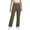 Z303 Army Green, variant on Landzoo Little Girls School Uniform Pants Straight Leg With High Waisted Fall Casual Kid Girls Baggy Trousers