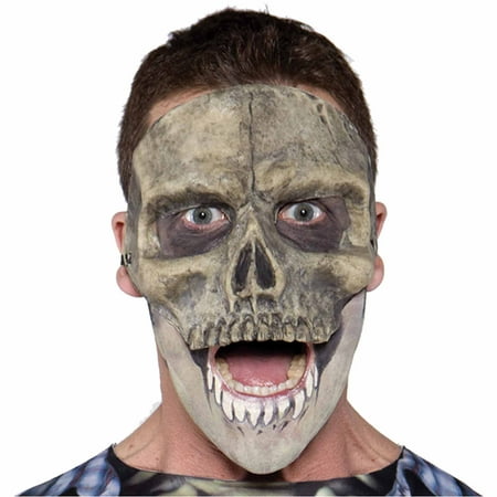 Skull Mask Latex Adult Halloween Accessory (Best Paint For Latex Mask)