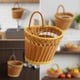 thumbnail image 5 of Cesta colgante de pared organizadora de almacenamiento Cesta colgante de pared tejida multifuncional Marrón y amarillo, 5 of 9