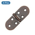 thumbnail image 3 of Bisagra de mesa plegable Uxcell, paquete de 4, bisagras de mesa de máquina de coser de borde redondo de 270 grados para gabinete, rojo bronce, 3 of 7