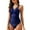 Dark Blue, variant on HBYJLZYG Tankini Swimsuits For Women Athletic Bathing Suits Two Piece Tankini Tops With Bikini Bottoms Swimwear