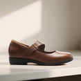 thumbnail image 2 of Zapatos DREAM PAIRS Flats Bailarinas Mary Jane Marrón Talla 7, 2 of 8