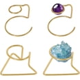 thumbnail image 1 of piezas de soporte de exhibición de metal, soporte de esfera de cristal, base de bola de lente, soporte de globo de esfera mágica utilizado para exhibir bolas de cristal, rocas, piedras preciosas,, 1 of 6
