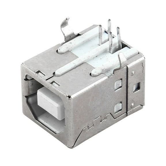 Unique Bargains USB Type B Right Angle 4 Pins Female Connector PCB Jack