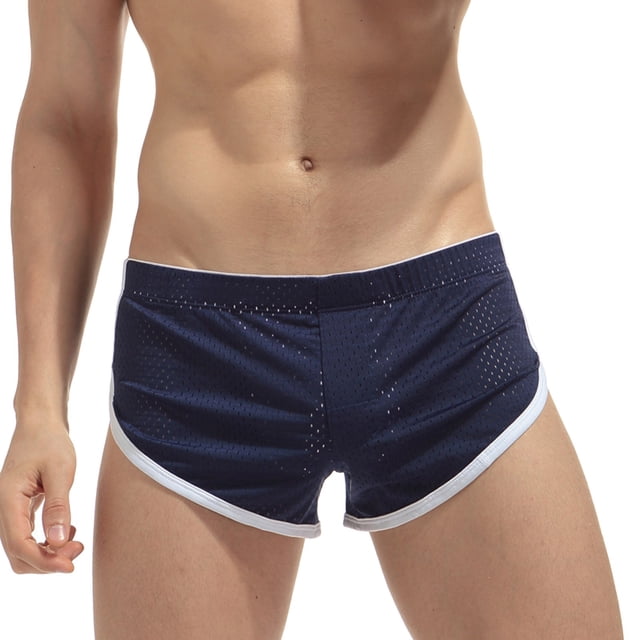 Calzones Para Hombre, Ropa Interior De Seda Helada Para Hombre, Ropa Interior De Moda, Pantalones De Casa, Pantalones De Malla, Ropa Interior Informal.