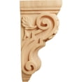 thumbnail image 3 of Ekena Millwork 4 1/2"W x 5"D x 10"H Medium Traditional Acanthus Corbel, Red Oak, 3 of 4