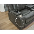 thumbnail image 6 of Power Reclining Sectional Sofa with Built-in Speakers & LED Strip Lighting - Modern Grey Fabric for Home Theater & Entertainment Comfort, 6 of 9