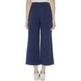 thumbnail image 2 of Women's Pullon Wide Leg Crop Pants Indigo Rinse Wash X-Large, 2 of 2