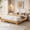 Pine, variant on Queen Bed Frame, Wooden Platform Bed Frame, Minimalist Bed with Wood Slats Support, Underbed Space for Storage, No Box Spring Required, Noise-Free, Easy Assembly