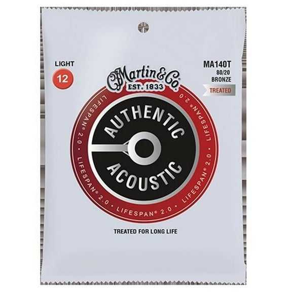 Authentic Acoustic Lifespan 2.0 92-8 Bronze Guitar Strings - Extra Light
