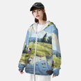 thumbnail image 3 of Balery Pasture Cow Sudadera ligera de manga larga con capucha y protección solar UPF 50+ para hombre y mujer, ideal para pesca y running-Medium, 3 of 7