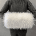 thumbnail image 5 of Guantes de pelo de mapache gruesos para invierno, calentadores de manos de piel sintética de felpa, fundas de almohada cálidas para calentar las manos, fundas para jaulas de manos, fundas cálidas, 5 of 5
