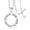 silver necklace, variant on Hebrew Prayer Necklace for Women Men Stainless Steel Shema Yisrael Star of David, Style K5259