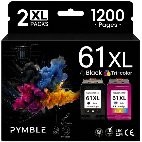 61 ink cartridge Compatible for 61 Ink Cartridge Combo Pack for ink 61 Work with Envy 4500 Deskjet 2541