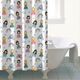 thumbnail image 4 of Princess Carriage Castle Pattern Shower Curtain 72"x84" ,Bathroom Decorative Shower Curtains Set with 12 Hooks,Modern Waterproof Washable Shower Curtain, 4 of 6