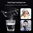 thumbnail image 5 of 6 Pairs Clear Safety Glasses Over Glasses Goggles Anti- fog/ Scratch Eye Protective Polycarbonate Eyewear Safety Goggles for Shooting, Labs, Outdoor, Workplaces Safety Eye Protection, 5 of 8