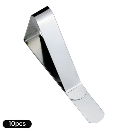 LAMIRO 1pcs Stainless Steel Triangle Tablecloth Clips Adjustable 45cm Table Cloth Clamps