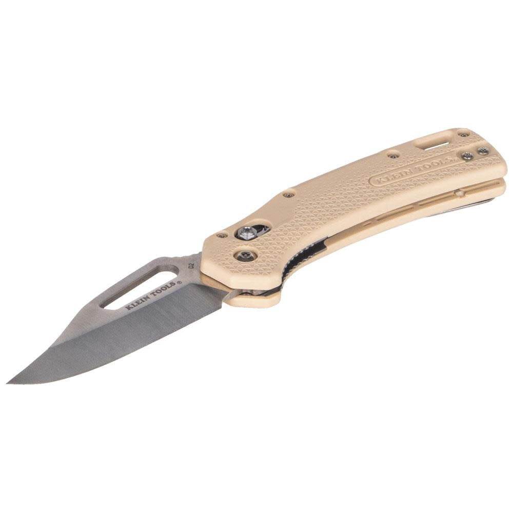 Klein Tools Kto Clip Point Blade Knife, Sand