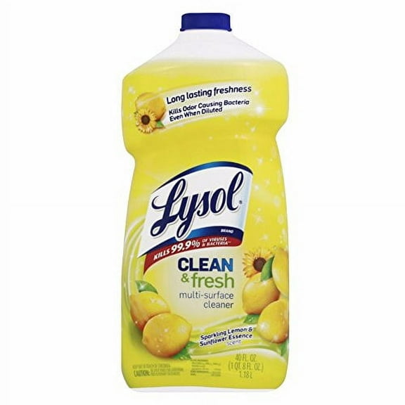 Lysol Power and Fresh All Purpose Cleaner, Lemon Sunflower, 40 Ounce (Pack of 2)