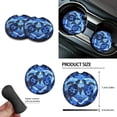thumbnail image 7 of FORUDESIGNS Turtle Hibiscus Heart Pattern Car Accessories Set 10 Pack Car Seat Covers Car Trash Can Steering Wheel Cover Auto Air Vent Storage Bag Coasters Keychain Universal Fit for SUV Van Truck, 7 of 7