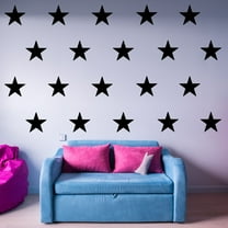 VWAQ Stars Decals for Walls - Pack of 20 Vinyl Stickers - Girls Room Nursery Decor