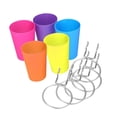 thumbnail image 1 of Tazas de Tablero Perforado Colamx 5 Piezas con Anillos Duraderas Multicolor, 1 of 8