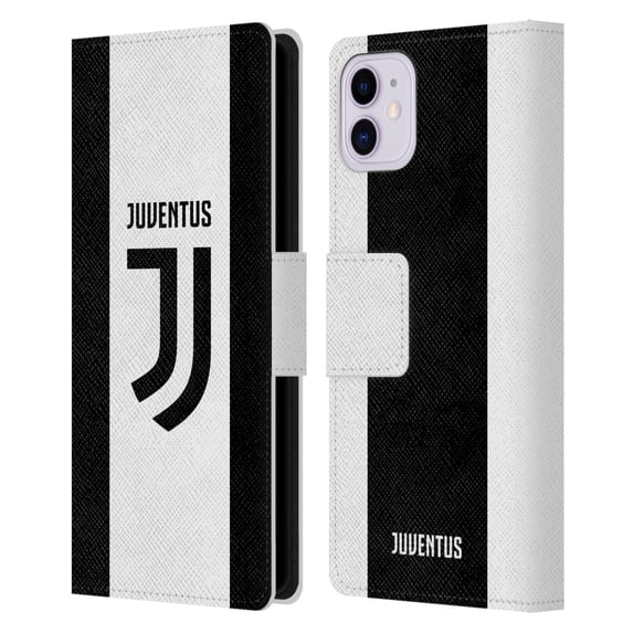 Head Case Designs Officially Licensed Juventus Football Club 2017/18 Race Kit Home Leather Book Wallet Case Cover Compatible with Apple iPhone 11
