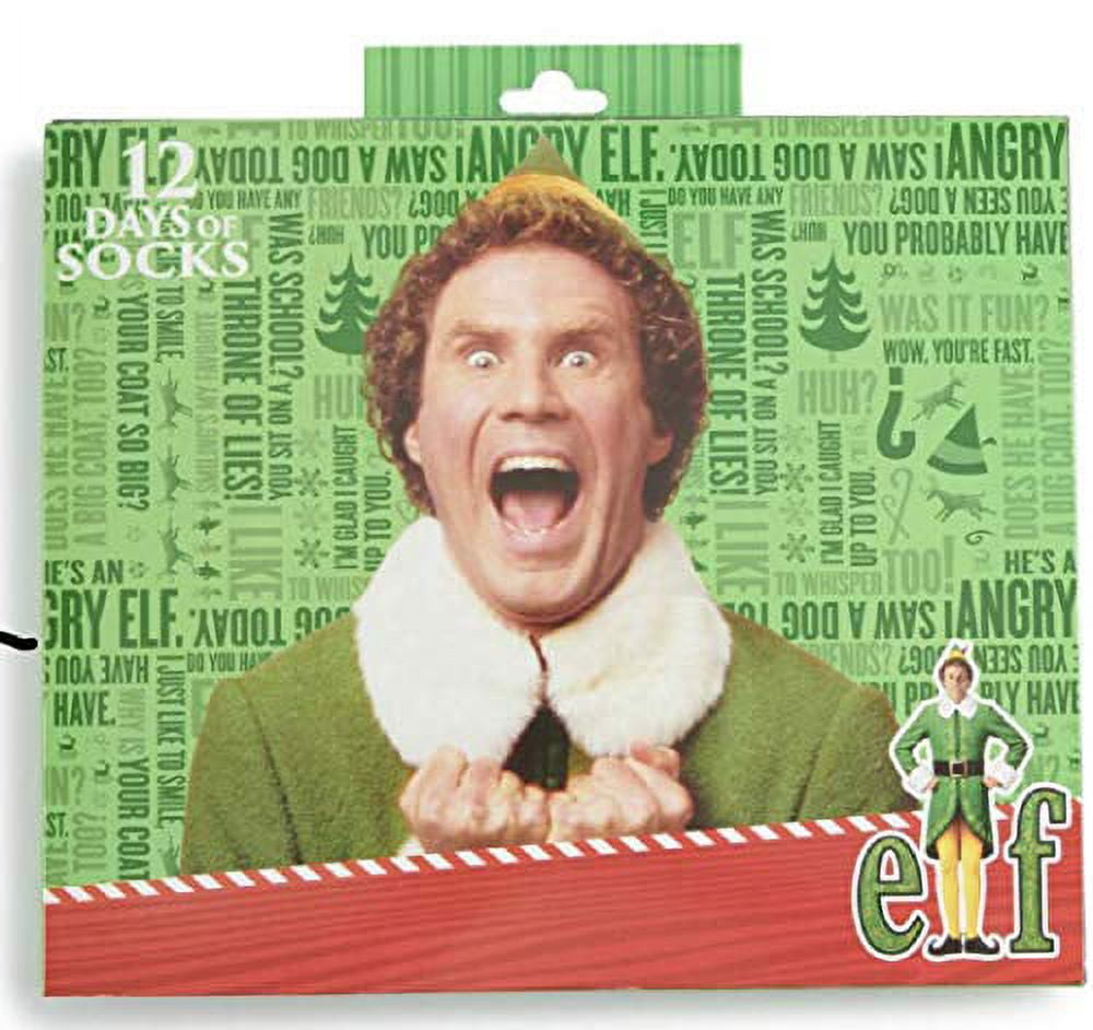 Men's 12 Days of Socks - Elf Movie