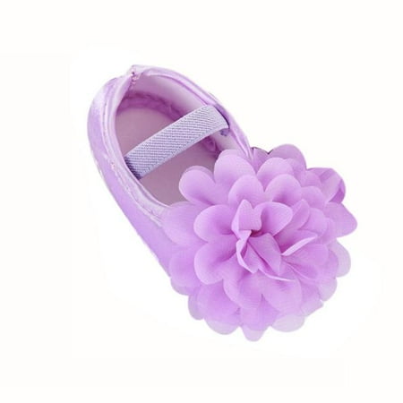 

YOHOME Toddler Kid Baby Girl Chiffon Flower Elastic Band Newborn Walking Shoes PP