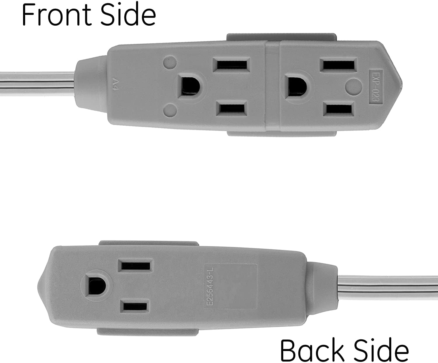 GE Indoor Office Extension Cord, Extra Long 15ft Power Cable, 3