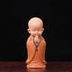 thumbnail image 5 of Mesa de té decorativa Monk Home, ideal para el salón o la sala de estar. Diseño zen pequeño, plegable, con base de madera y estructura de dos niveles. Perfecta para relajarse en el, 5 of 9
