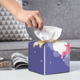 thumbnail image 6 of Yiaed Dog Washes in a Bath Print Tissue Box Cover, PU Leather Decorative Organizer for Tabletop, Bathroom, Car, Office Creative Decorative, 6 of 7