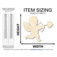 thumbnail image 2 of Unfinished Wood Cupid Shape 3" / 1/2", 2 of 3