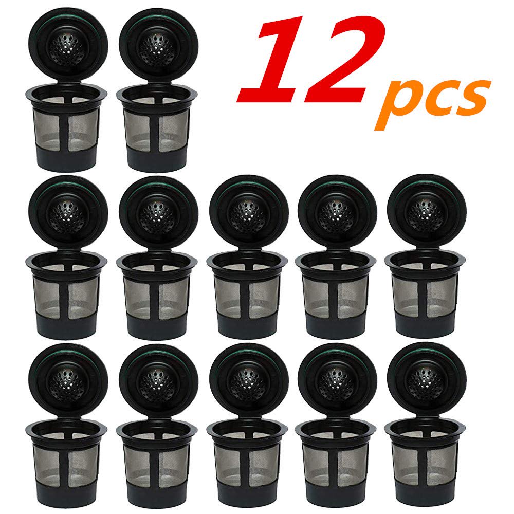 Reusable K Cups, 12 Packs Reusable Coffee Filters Reusable Coffee Pods