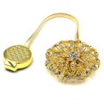 thumbnail image 3 of Home Decor: 4-Pack Magnetic Crystal Flower Curtain Tiebacks, 3 of 5