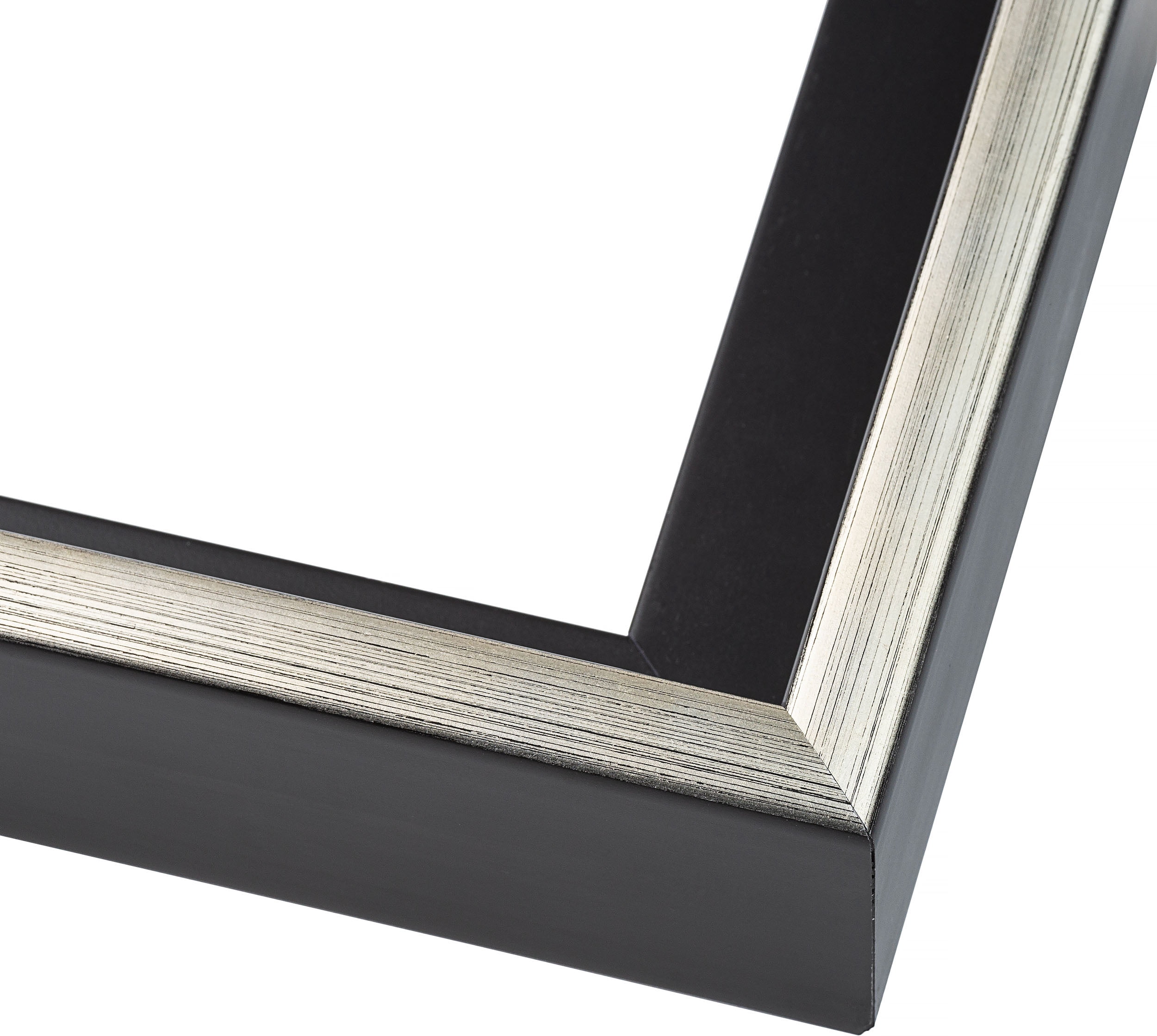 18x24 Canvas Floater Frame Silver Solid Wood Frame Width 1.75 Inches | Interior Frame Depth 1 5/8