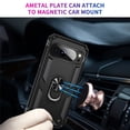 thumbnail image 3 of YEYKX for Google Pixel 10 6.3-inch Phone Case, Impact Resistant Metal Ring Magnetic Support Kickstand Drop Protector Cover for Google Pixel 10 6.3-inch,Black,For Google Pixel 10, 3 of 7