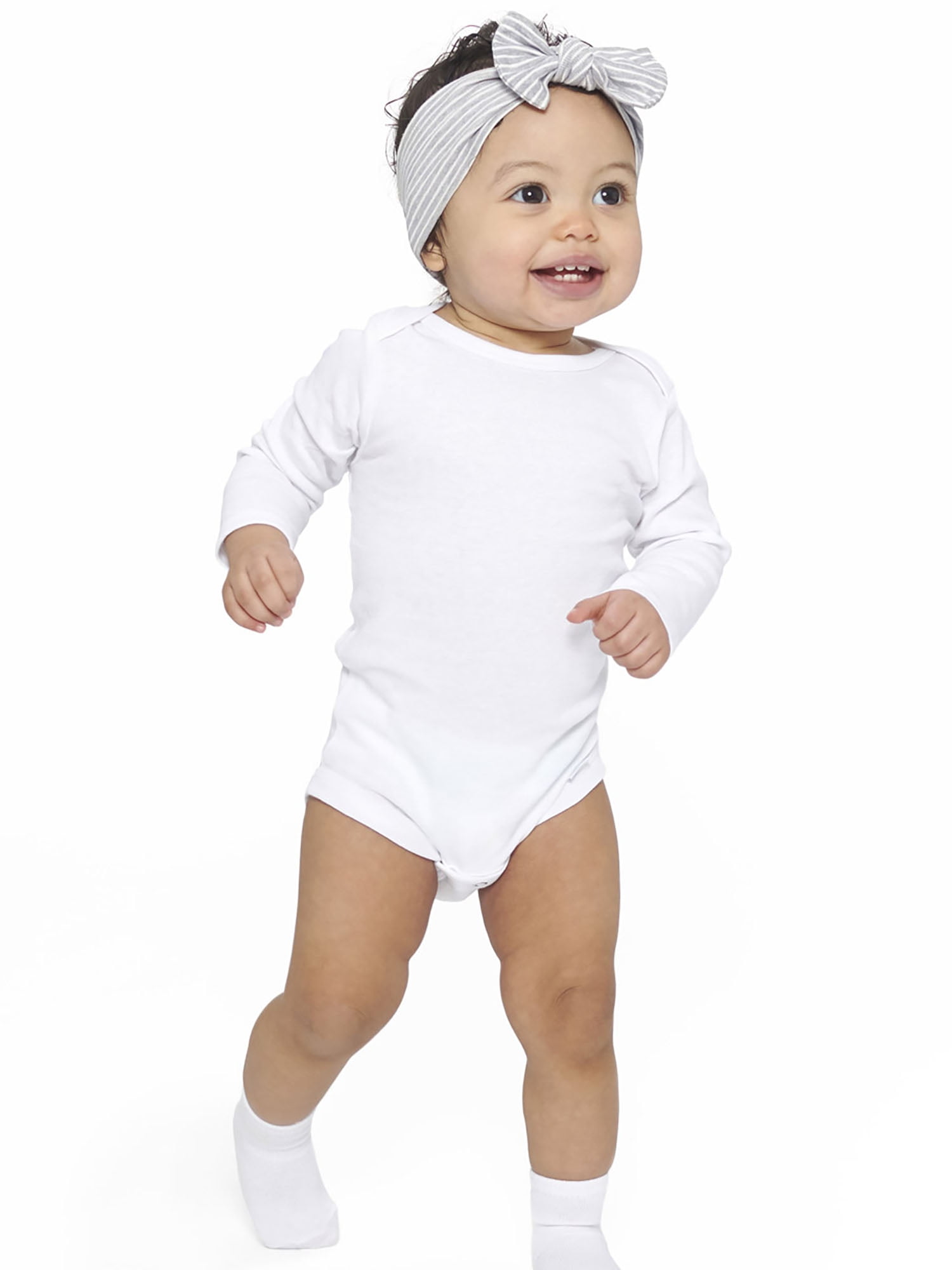 Gerber Baby Gender Neutral White Wiggle-Proof Jersey Socks, 4-Pack, Sizes 0/6 Months - 6/12 Months