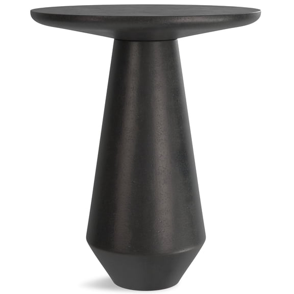 Simpli Home Gloria 16W Round Pedestal Cast Alum Accent Table
