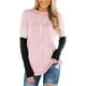 thumbnail image 1 of Sudadera con capucha para mujer, manga larga, color bloqueado, suave, informal, sudadera con capucha para uso diario, 1 of 6