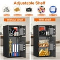 thumbnail image 3 of 6.0 Cu Ft Fireproof Waterproof Anti-Theft Safe Box with LED Light, Deposit Slot & Dual Alarm System, Home Office Safe for Valuables Cash Documents, 3 of 8