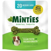 Sergeants Minties Dental Treats for Dogs Medium Large [Dog, Dental & Breath Aids] 20 count