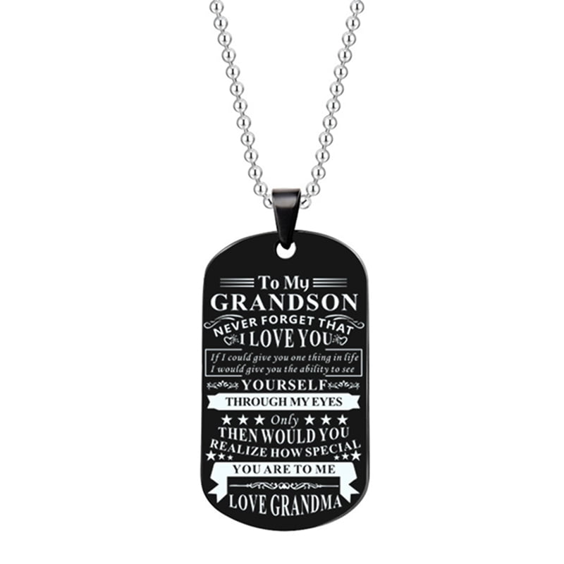 to my grandson necklace