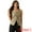 Khaki, variant on DARING DIVA Women's Trendy Button Down Sleeveless Suit XS Khaki
