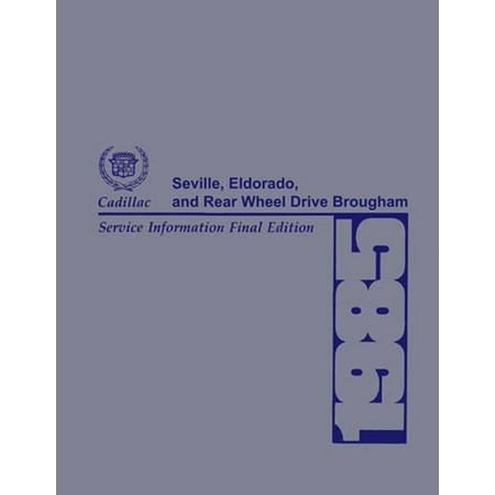 Bishko OEM Repair Maintenance Shop Manual Bound for Cadillac Brougham,Eldorado,Seville - Chassis