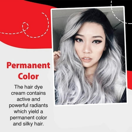Hair Dye Grey Hair Dye Fashion Smoky Gray Hair Dye Grey Hair Dye Innocuous  Not Greasy Fashion Color Hair Dye | Walmart Canada